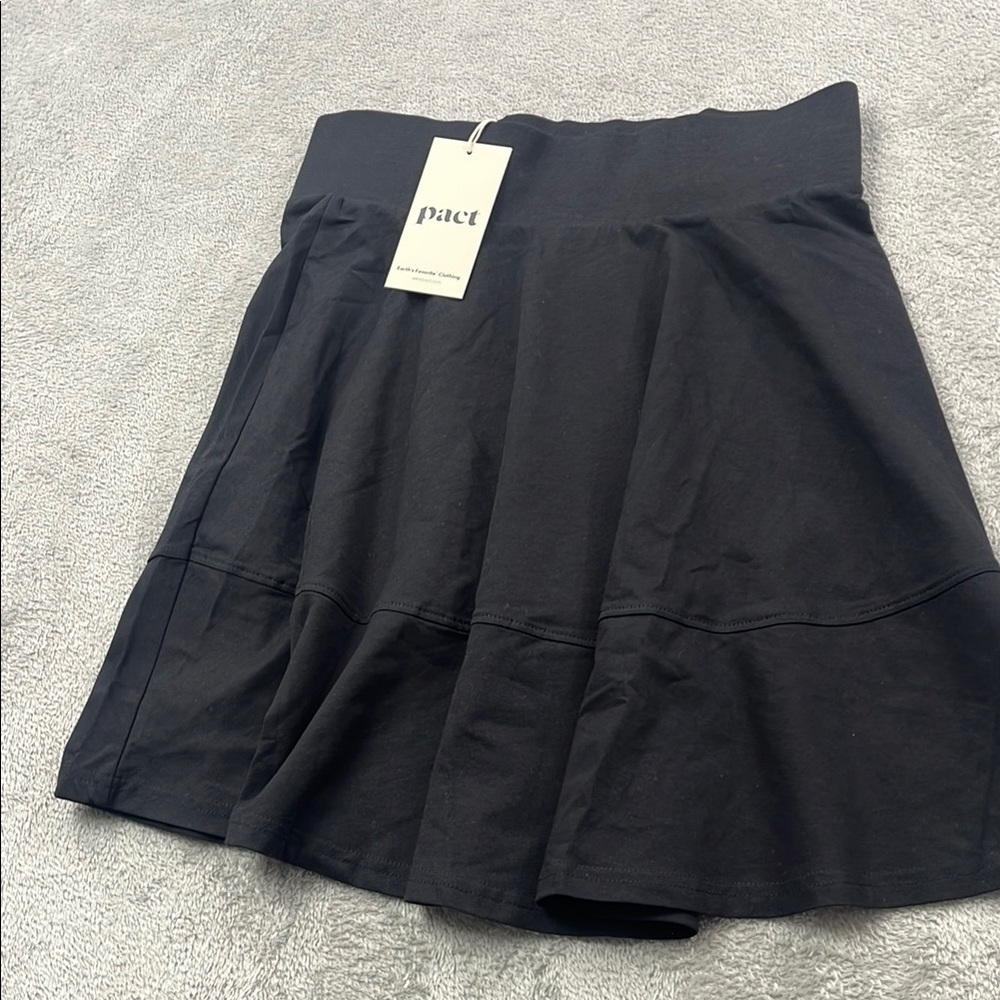 Pact Black Circle Skater Skirt